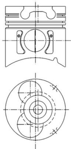 Pistone kolbenschmidt 99371600 - kolbenschmidt,