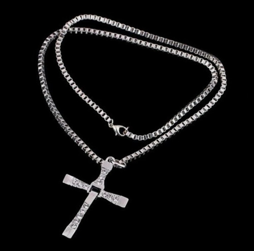 Collana con ciondolo croce vin - collana,
