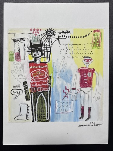 Jean michel basquiat - michel, disegno