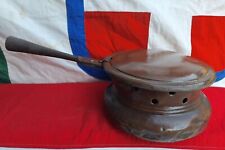 Antico SCALDALETTO IN RAME Vintage Anni '40 Integro