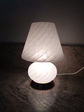 LAMPADA MURANO LAMP MUSHROOM ABATJOUR  VENINI ABAT-JOUR VETRO Opaco H29 cm