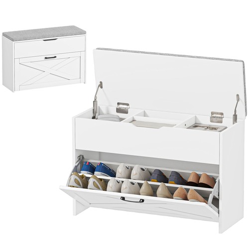 Homcom panca scarpiera con - homcom,
