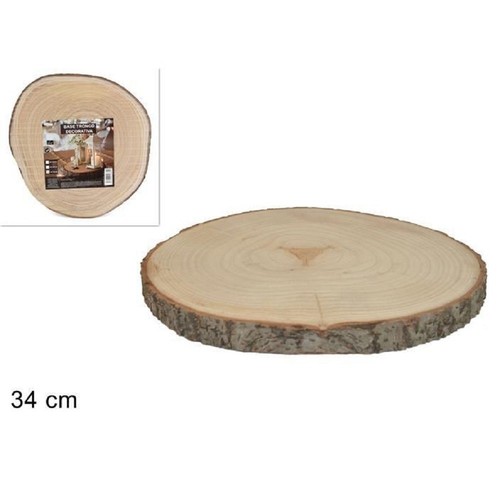 Base tronco legno naturale - base,