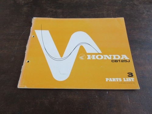 Honda cb125j 1977 oem parts - honda,