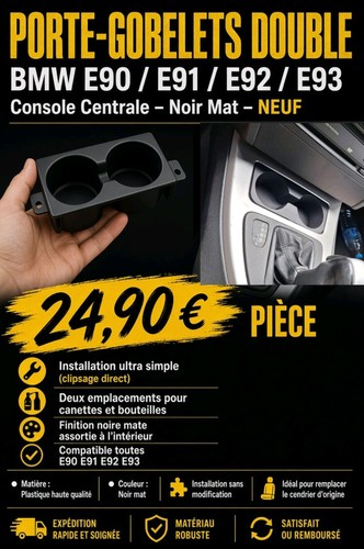 Porte gobelets bmw e90 - , e91