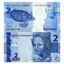 2010 (2016) * Banconota Brasile 2 Reais "Republica - Casa da Moeda do Brasil" (p