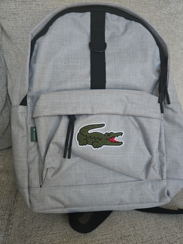 Zaino bambino lacoste - zaino, grigio
