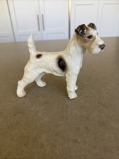 Statua Fox Terrier statuina porcellana bing gröhndahl Schnauzer Terrier