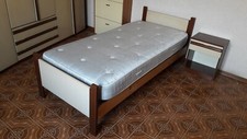 Letto Singolo 210cm + Doghe Ortopediche 200x90cm + Materasso + Comodino