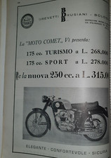 MOTO COMET - ADVERT PUBBLICITA' D'EPOCA ADVERTIS ADV-ML21