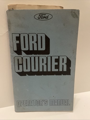 Ford courier operator manual - ford,