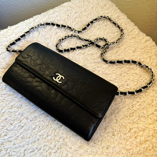 Portafoglio chanel camélia - portafoglio,