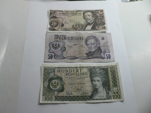 Austria 100 scellini - austria, 20-50-100