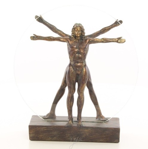 Statua figura uomo vitruviano - statua,
