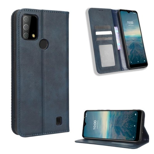 Custodia pelle blu - in,