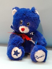 BACI PERUGINA ORSO ORSETTO BLU PELUCHE PUPAZZO CM. 25 CON Zip 