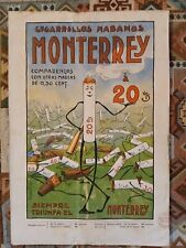 Cigarrillos Habanos MONTERREY / pubblicità 1903 / P. Serro