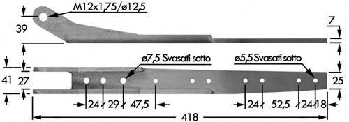 Testa lama sezioni denti - lama,