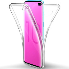 COVER TRASPARENTE PER SAMSUNG GALAXY S10 PLUS 5G CUSTODIA FRONTE RETRO SILICONE