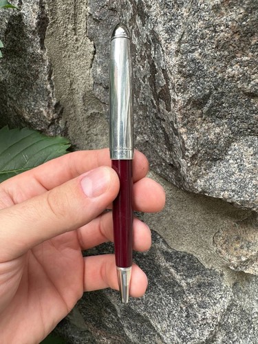 Penna delta vintage argento - vintage,