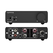 TOPPING Mini 300 Hifi Audio Compatto Desktop Amplificatore di Potenza Ingressi TRS/RCA