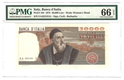 Italy 104 20000 lire - italy:p-104,, lire,