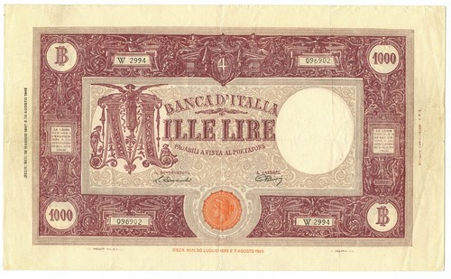 1000 lire barbetti - lire, grande