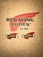 UN PAIO DI SCARPE RED WING 100 ANNI ANNIVERSARIO STIVALETTO PIZZO SCARPE KEEPER CHARMS USA