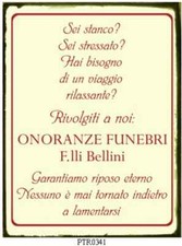 TARGA LATTA COMICA INSEGNA PUB