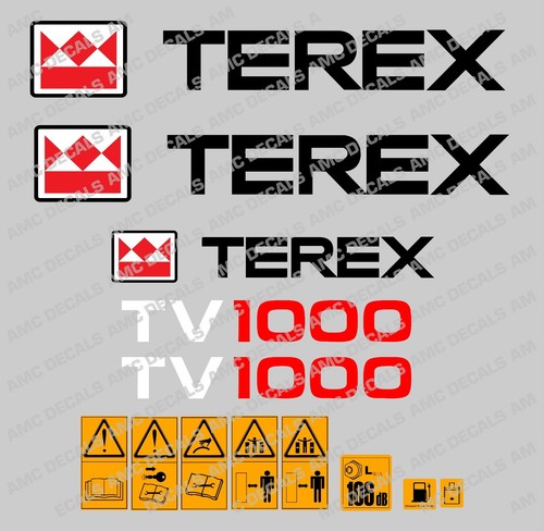 Terex tv1000 adesivi - tv1000,