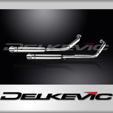 Suzuki VL800 Intruder 01-16 Scarico Completo 2-2 410mm Taglio Slash Silenziatori Inox