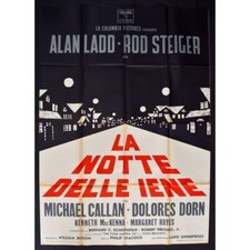 manifesto LA NOTTE DELLE IENE alan ladd rod steiger becker kenna hayes A210