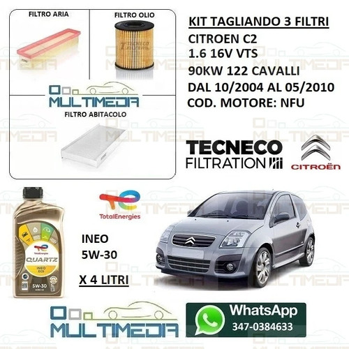 Kit tagliando filtri tecneco - kit,