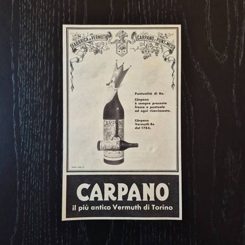 1957 carpano original - carpano,