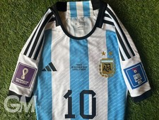Maglia Adidas Authentic Player Shirt Argentina Final World Cup France Messi S