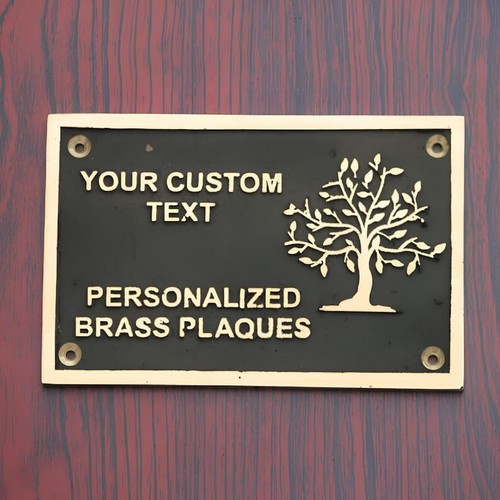 Targa ottone personalizzata - targa,