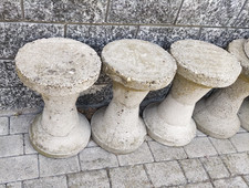 Sgabello seduta da esterno, in cemento, disponibili 9 pezzi, copertura omaggio