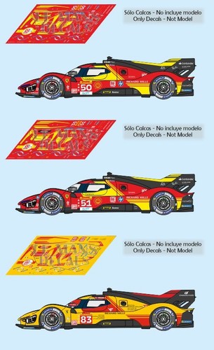 Decals ferrari 499 - p, hypercar