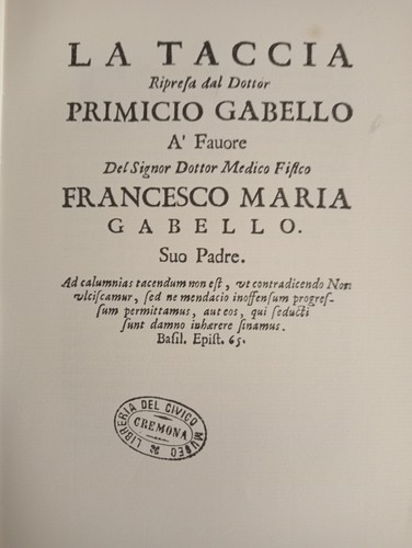 1697 taccia del dott - del, dott.medico