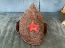 ESERCITO RUSSO ARMATA ROSSA GUERRA CIVILE ANTICO CAPPELLO BUDENOVKA CON STELLA