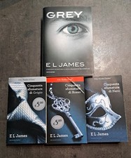 Lotto CINQUANTA SFUMATURE DI GRIGIO+ROSSO+NERO+GREY DI EL JAMES