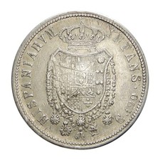 REGNO DI NAPOLI FERDINANDO I - Moneta argento da 120 GRANA 1818 " Testa Grande"