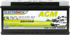 Batteria AGM a Scarica Lenta 12V 140Ah C100 Edizione Caravan – Senza Manutenzion