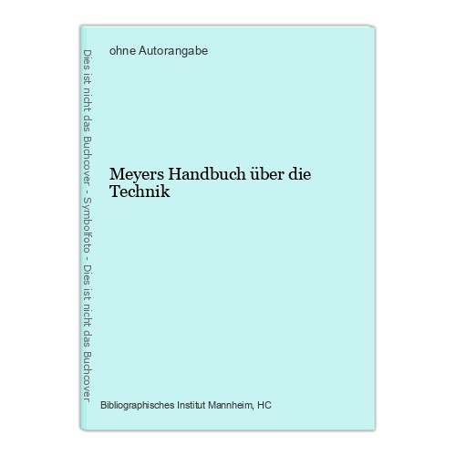 Meyers handbuch über - meyers,