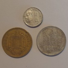 Lotto monete Spagna - 1 peseta