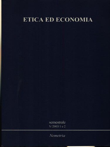 Etica economia 2003 - etica, e