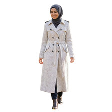 Cappotto lungo donna in lana -