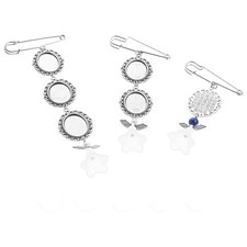  3 Pcs Spilla Con Ciondolo