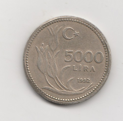 5000 lire turchia 1992 - lire,