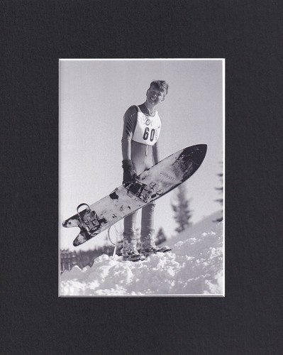 Quadro snowboarder stampa